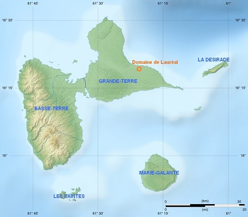 Carte Guadeloupe